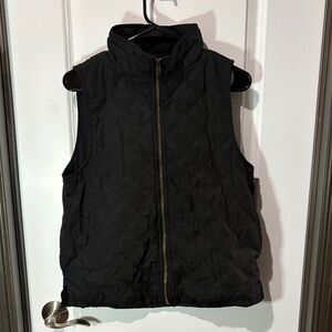 Umgee Black Quilted Sleeveless Puffer Vest